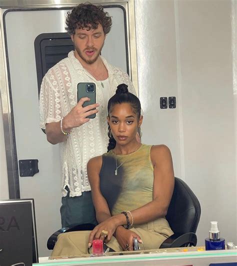 laura jack harlow|Laura Harrier Talks Jack Harlow's Acting, Engagement.